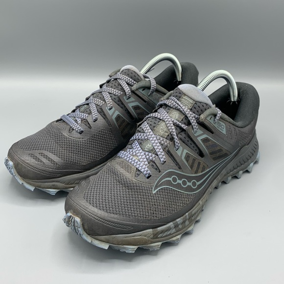 Saucony Run Anywhere S10524-20 Black Blue Athletic Shoes sz 10.5 - Picture 1 of 8